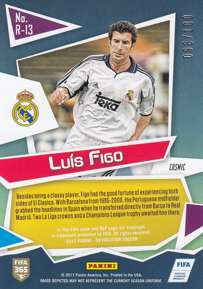 R-013. LUÌS FIGO - REAL MADRID CF - COSMIC - #100