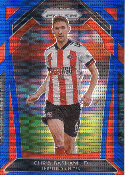 #195. BREAKAWAY BLUE PRIZM - 020. CHRIS BASHAM - SHEFFIELD UNITED - CARD 130 OF 195