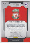 #199-BLUE. 097. JORDAN HENDERSON - LIVERPOOL - CARD 196 OF 199