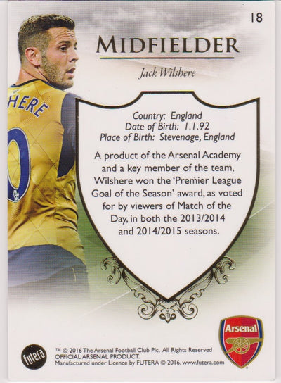 018. JACK WILSHERE - CLUB BASE - ARSENAL