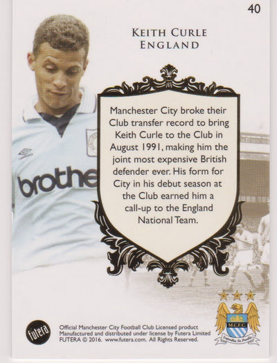 040. KEITH CURLE - THE GREATS - MANCHESTER CITY