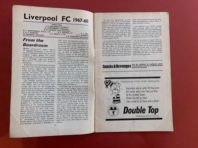 1967-28.10 - LIVERPOOL VS SHEFFIELD WEDNESDAY