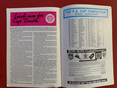 1970-11.4- CHELSEA VS LEEDS UNITED - FA-CUP FINALE PROGRAM