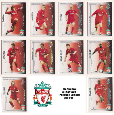 000. LIVERPOOL - KOMPLETT SETT MED SHOOT OUT PREMIER LEAGUE 2005/06