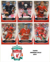 000. LIVERPOOL - KOMPLETT SETT MED FOTBALLKORT TOPPS PREMIER GOLD 2003