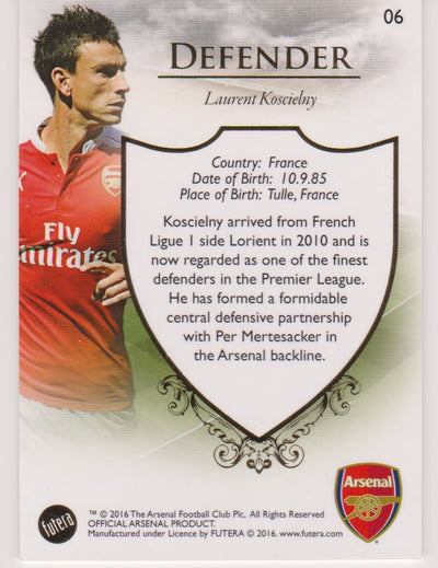 006. LAURENT KOSCELNY - CLUB BASE - ARSENAL