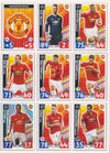 000. MANCHESTER UNITED - KOMPLETT SETT MED TOPPS MATCH ATTAX CHAMPIONS LEAGUE 2017/18