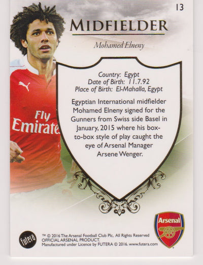 013. MOHAMED ELNENY - CLUB BASE - ARSENAL