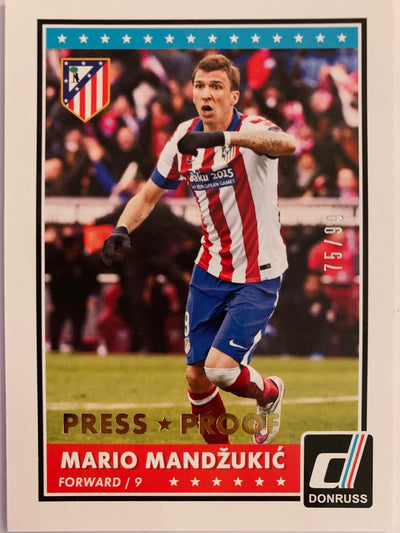 MARIO MANDZUKIC - ATLETICO MADRID - PANINI DONDRUSS - PRESS PROOF #99
