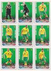 000. NORWICH CITY - KOMPLETT SETT MED TOPPS MATCH ATTAX PREMIER LEAGUE 2011/12