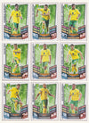 000. NORWICH CITY - KOMPLETT SETT MED TOPPS MATCH ATTAX PREMIER LEAGUE 2012/13