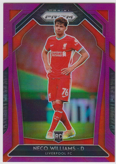 #099. BREAKAWAY VIOLET PRIZM - NECO WILLIAMS - LIVERPOOL - ROOKIE - CARD 82 OF 99