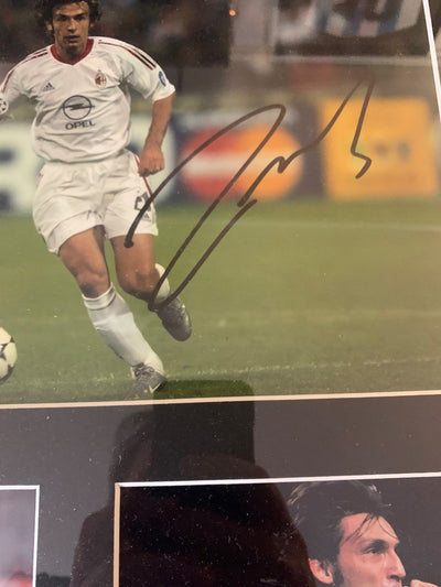 ANDREA PIRLO -  INNRAMMET OG SIGNERT BILDE MED EKTEHETSBEVIS/COA
