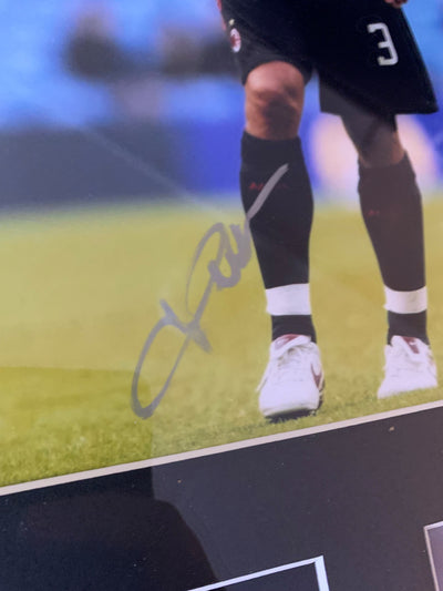 PAOLO MALDINI - SIGNERT OG INNRAMMET BILDE MED EKTEHETSBEVIS/COA