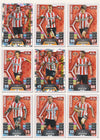 000. SUNDERLAND - KOMPLETT SETT MED TOPPS MATCH ATTAX PREMIER LEAGUE 2013/14