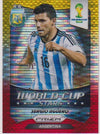 002. SERGIO AGUERO - ARGENTINA - WORLD CUP STARS - YELLOW AND RED PRIZM