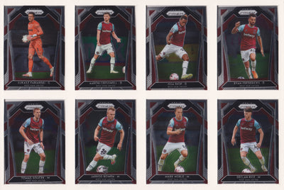 000. WEST HAM UNITED  KOMPLETT SETT MED PANINI PRIZM PREMIER LEAGUE 2020/21