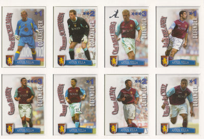 000. ASTON VILLA - KOMPLETT SETT MED SHOOT OUT PREMIER LEAGUE 2003/04