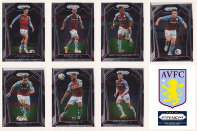 000. ASTON VILLA - KOMPLETT SETT MED PANINI PRIZM PREMIER LEAGUE 2020/21