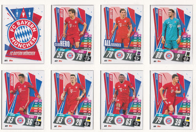 000. BAYERN MUNCHEN KOMPLETT SETT MED TOPPS CHAMPIONS LEAGUE 2020/21