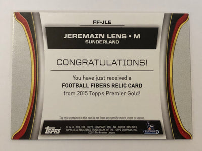 JEREMAIN LENS - SUNDERLAND - TOPPS PREMIER GOLD 2015 #99
