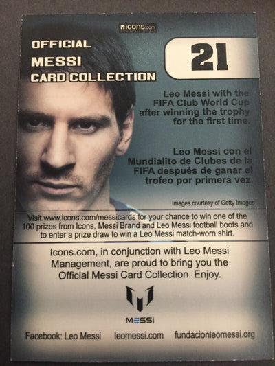 021. OFFICIAL MESSI CARD COLLECTION