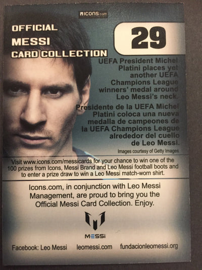 029. OFFICIAL MESSI CARD COLLECTION