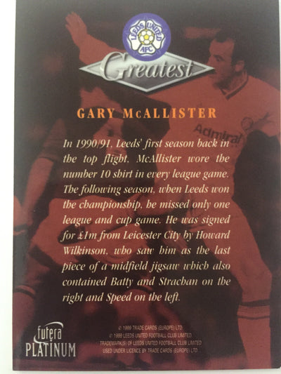 GARY McALLISTER - LEEDS UNITED