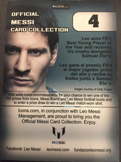 004. OFFICIAL MESSI CARD COLLECTION