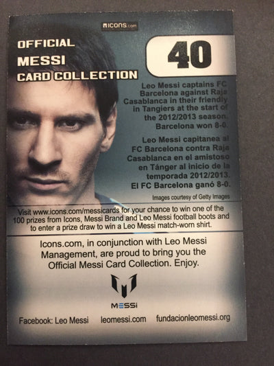 040. OFFICIAL MESSI CARD COLLECTION