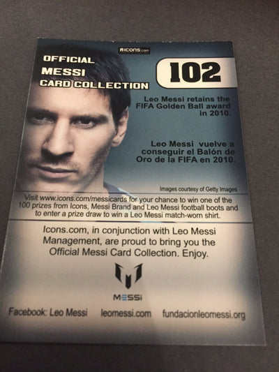 102. OFFICIAL MESSI CARD COLLECTION