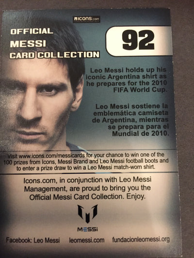 092. OFFICIAL MESSI CARD COLLECTION