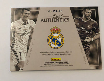 CRISTIANO RONALDO/KARIM BENZEMA - REAL MADRID - DUAL AUTHENTICS 2016 #99