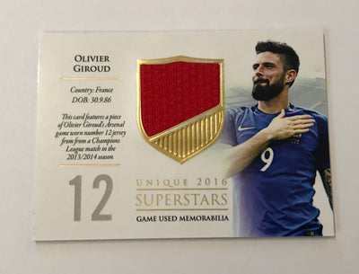 OLIVIER GIROUD - FRANKRIKE - UNIQUE 2016 SUPERSTARS #59