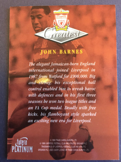002. John BARNES - Greatest - Liverpool