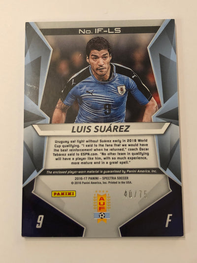 LUIS SUAREZ - URUGUAY - PANINI SPECTRA 2016 #75