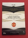 FF-JMA. JUAN MATA - MANCHESTER UNITED - TOPPS PREMIER GOLD 2016 - "PLAYER WORN MEMORABILIA"#50