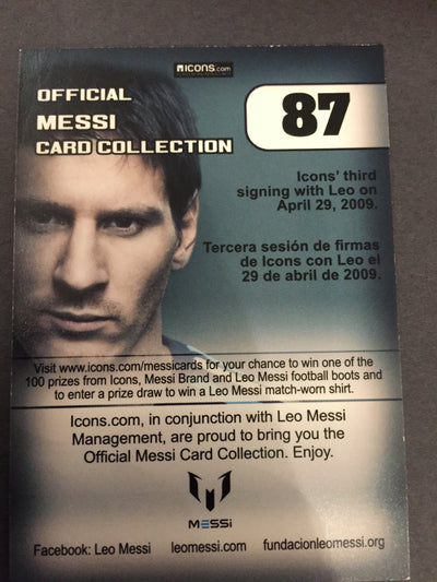 087. OFFICIAL MESSI CARD COLLECTION