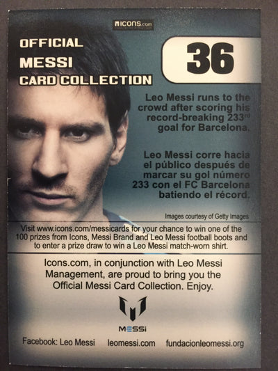 036. OFFICIAL MESSI CARD COLLECTION