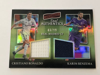 CRISTIANO RONALDO/KARIM BENZEMA - REAL MADRID - DUAL AUTHENTICS 2016 #99