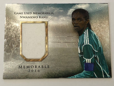 NWANKWO KANU - NIGERIA - GAME USED MEMORABILIA 2016 #99