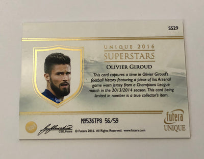 OLIVIER GIROUD - FRANKRIKE - UNIQUE 2016 SUPERSTARS #59