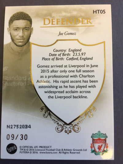 HT05. Joe Gomez #09/30 - Heritage - Liverpool