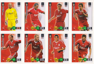 000. LIVERPOOL KOMPLETT SETT "TEAM MATES" - CHAMPIONS LEAGUE 2009/10