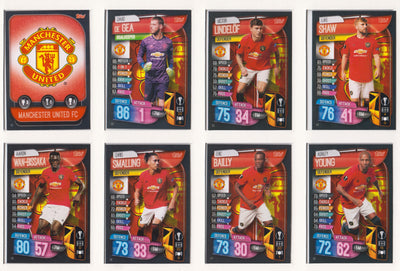 000.MANCHESTER UNITED - KOMPLETT SETT MED TOPPS MATCH ATTAX EUROPA LEAGUE 2019/20 - UK EDITION