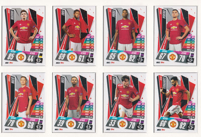 000. MANCHESTER UNITED KOMPLETT SETT MED TOPPS CHAMPIONS LEAGUE 2020/21